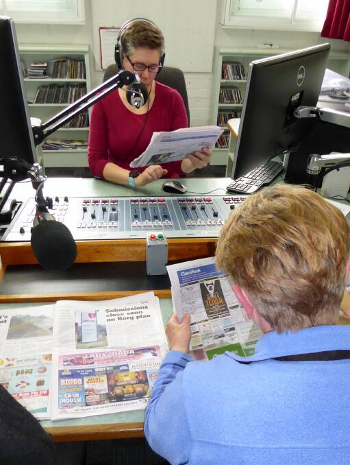 HEAR ALL ABOUT IT: Community radio station 2MCE is looking for another volunteer to join its Talking Newspaper team, bringing local news of the day to a broader audience.