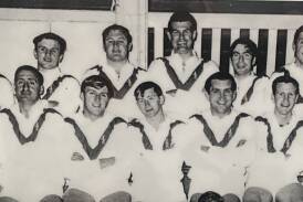 St Pat's premiership winner Ray 'Shorty' Noonan (bottom row, centre) recently died at the age of 77. Picture supplied.