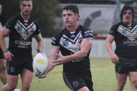 Jack Smith scored a try on his competitive debut for the Forbes Magpies at Orange. Picture by Jude Keogh