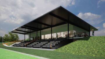An artist's rendering of part of the proposed sports complex at Oberon.