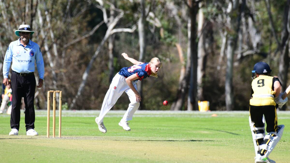 Action from the under 12s rep cricket final between Orange and Western. Pictures by Carla Freedman
