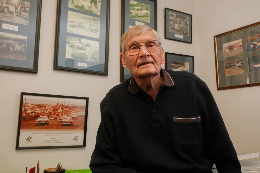 Bathurst resident Jerry Trevor-Jones will be watching the Bathurst 1000 on October 8, 2023, reminiscing on his time competing in the first ever event 60 years ago. Picture by James Arrow