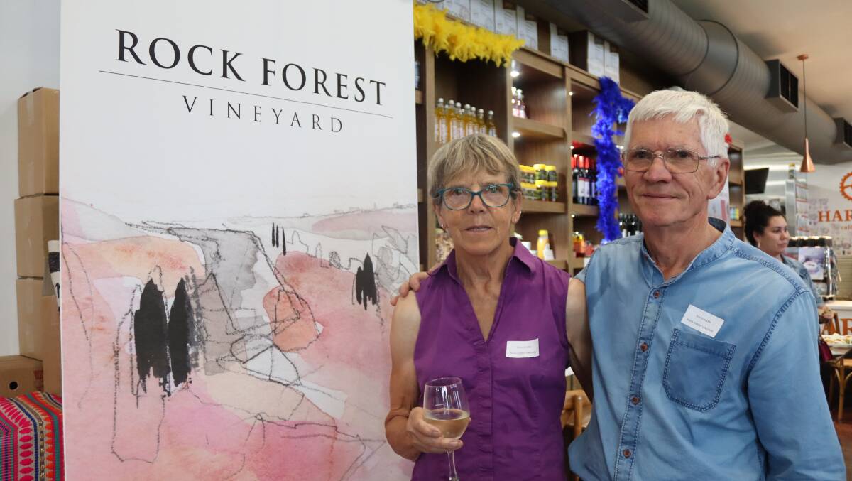 Rock Forest Vineyard owners Trish Pearse and David Allen are proud members of the Bathurst Region Vignerons Association. Picture by Amy Rees