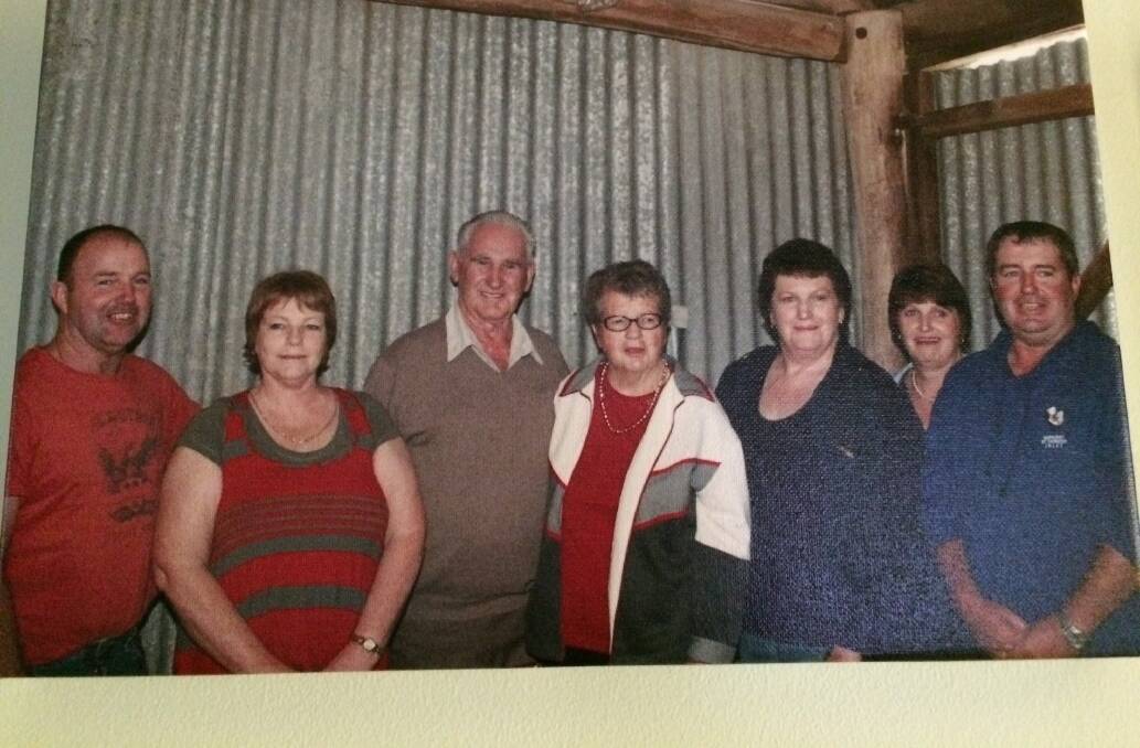 Maruice and June Toole [middle] with their five children. Picture supplied