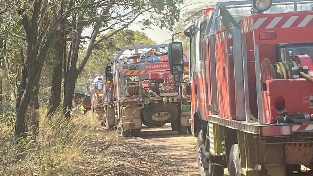 Alpha Road bushfire remains out of control and residents in the area are strongly urged to be prepared to leave at a seconds notice. Picture by Paul Toole's Facebook page