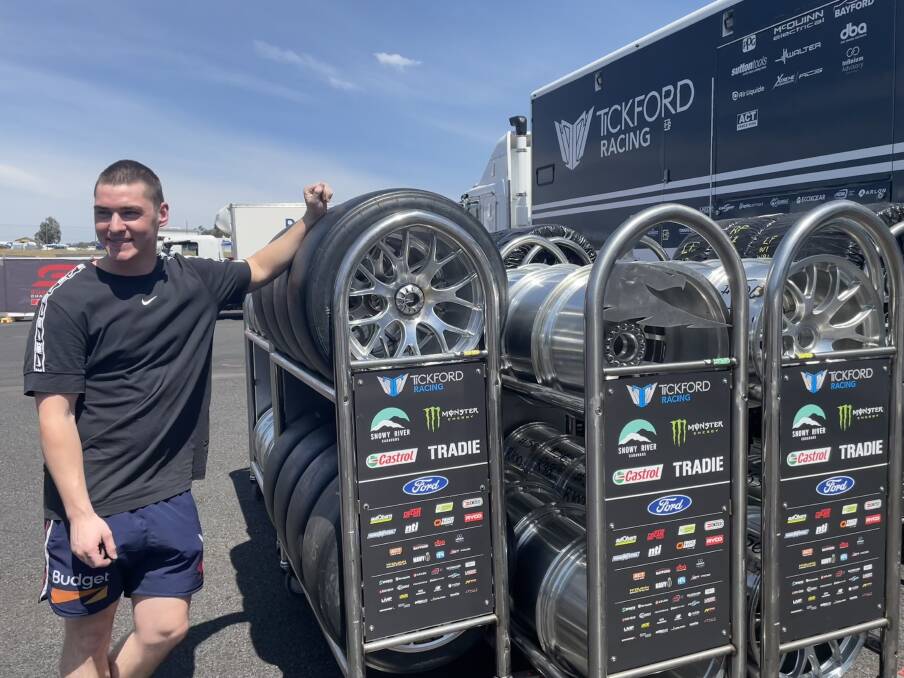 Nicholas Cox is preparing for a busy weekend as a mechanic for Tickford Racing for the Bathurst 1000. Picture by Alise McIntosh