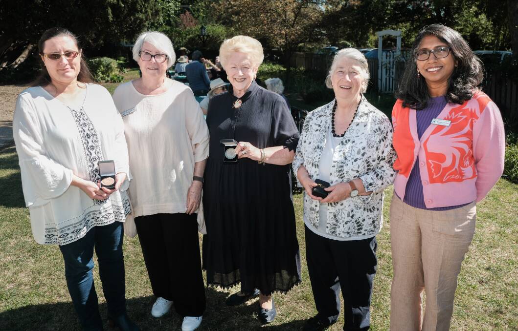 Volunteers at Miss Traill's House, and members of the National Trust, April Unsworth, Kathryn Pitkin, Susan Morris, Pat Cutts and Ranmalie de Silva. Picture by James Arrow.