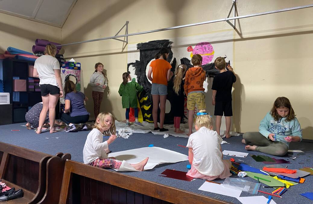A group of children participating in an art workshop at a previous Holiday Camp Creative event. Picture supplied