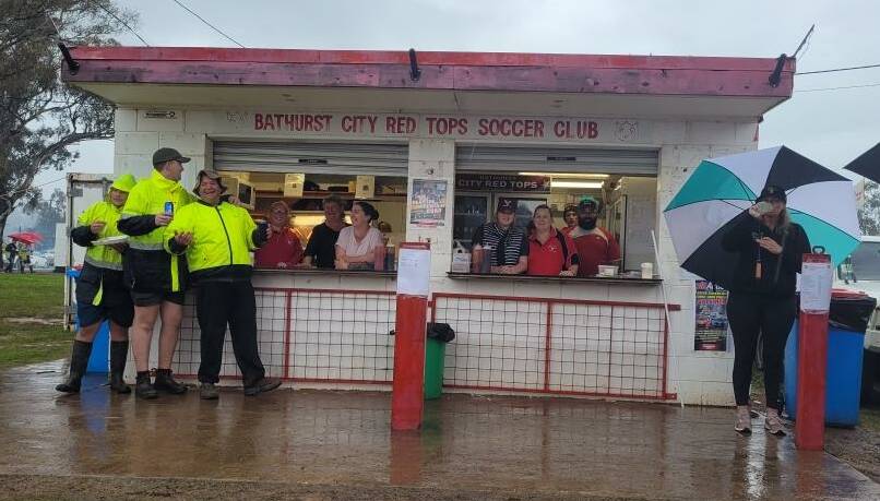 The Bathurst City Red Tops canteen at the top of Mount Panorama during this year's Bathurst 1000. Picture is contributed. 