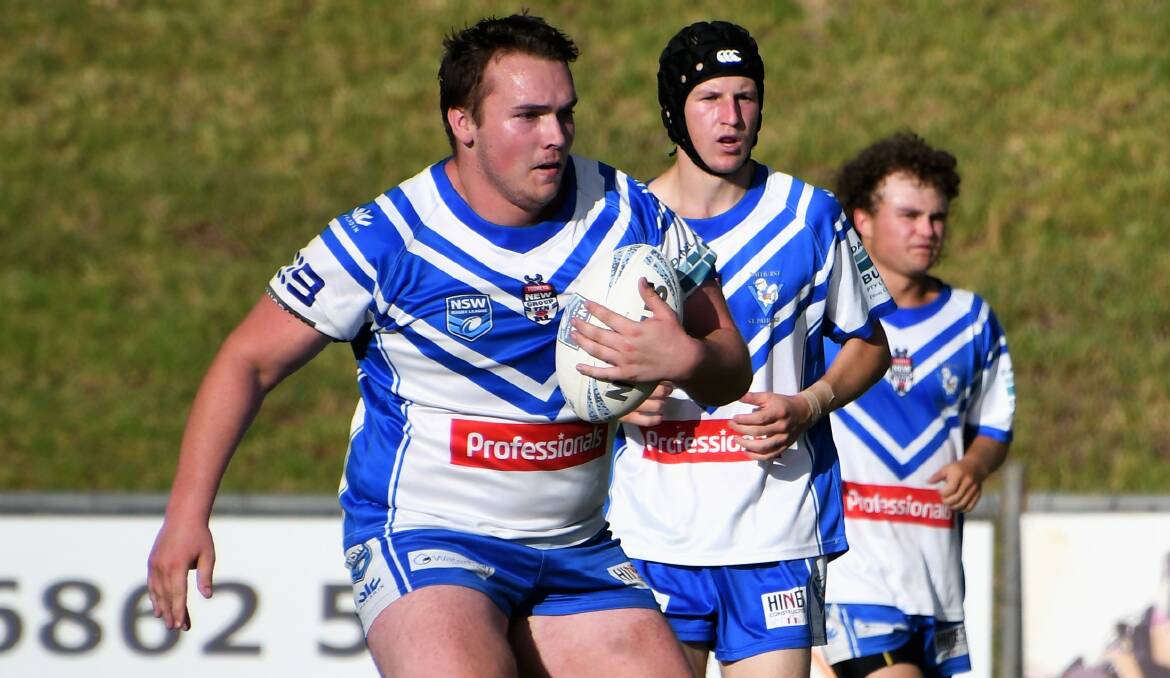Josh Hanrahan started at prop in his team's 12-all draw with Nyngan Tigers. Picture by Jenny Kingham