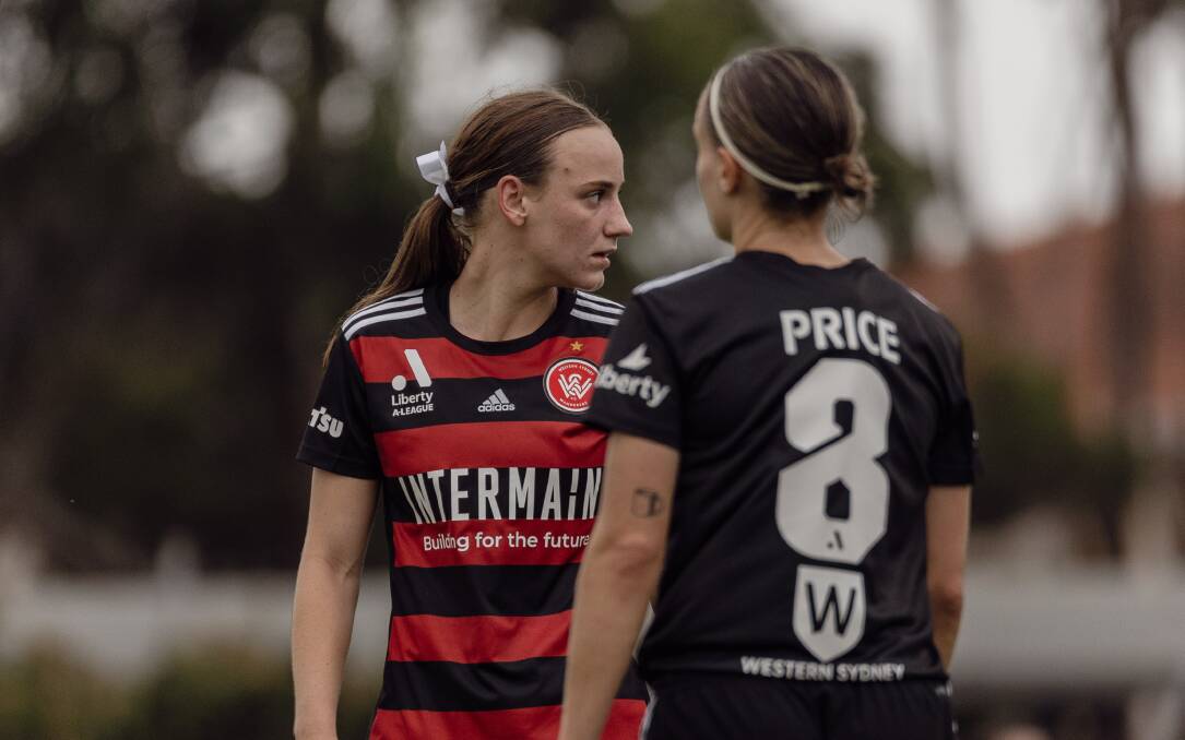 Cushla Rue in action for the Western Sydney Wanderers. Picture by Patrick McFadden/Western Sydney Wanderers