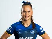 Kate Fallon pictured in her Parramatta Eels jersey, ahead of the 2024 NRL Women's season. Pictured Parramatta Eels