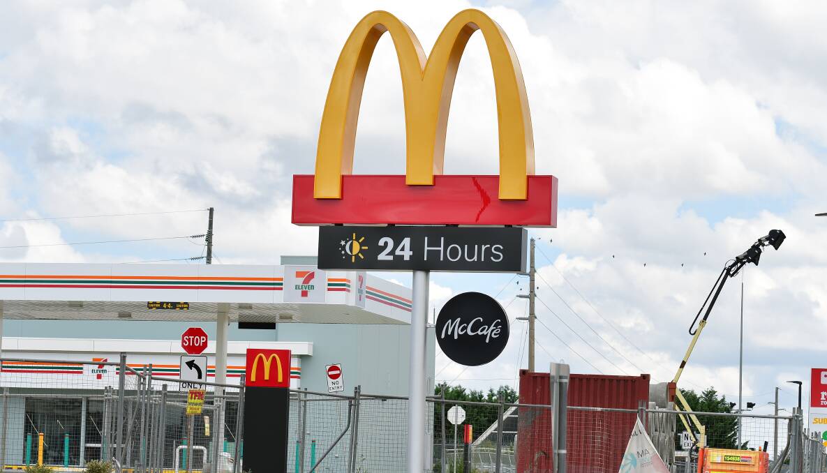 Construction work at the new McDonald's restaurant at West Bathurst. Picture by Bradley Jurd