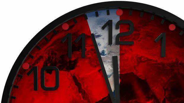 The Doomsday Clock has moved forward by 30 seconds to two minutes to midnight. Photo: Shuttershock