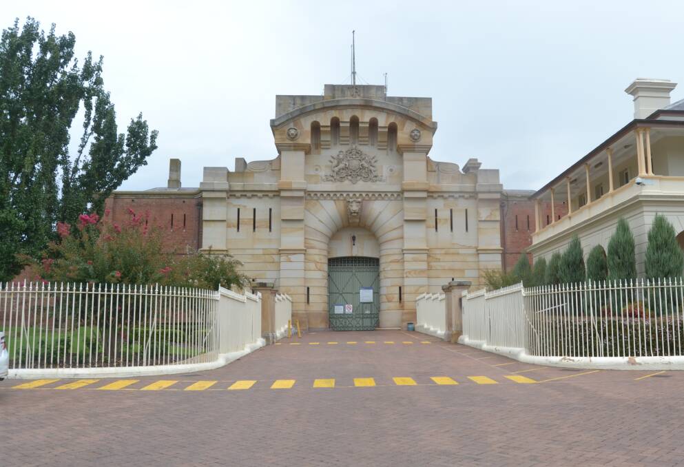 Outside the gates of Bathurst Correctional Centre. File picture