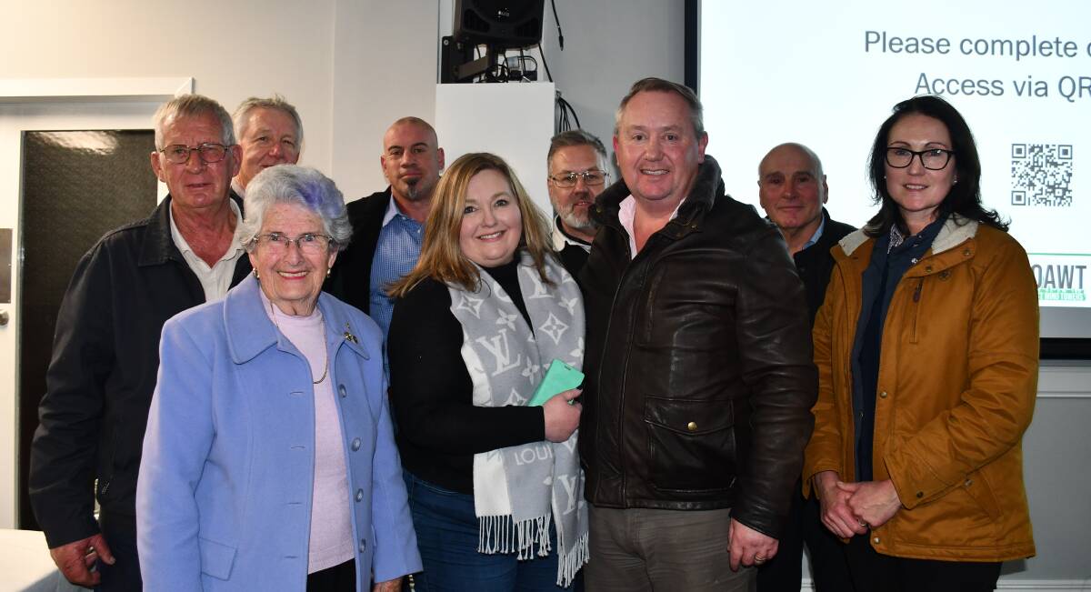 Oberon Against Wind Towers will have candidates standing in the Oberon Council election in September: Michael Cryer, Frank O'Connor, Ray Fitzpatrick, Robert Snoch, Robby Lee and, at front, Brenda Lyon, Tatiana Coulter, Robert Coulter and Jill O'Grady.