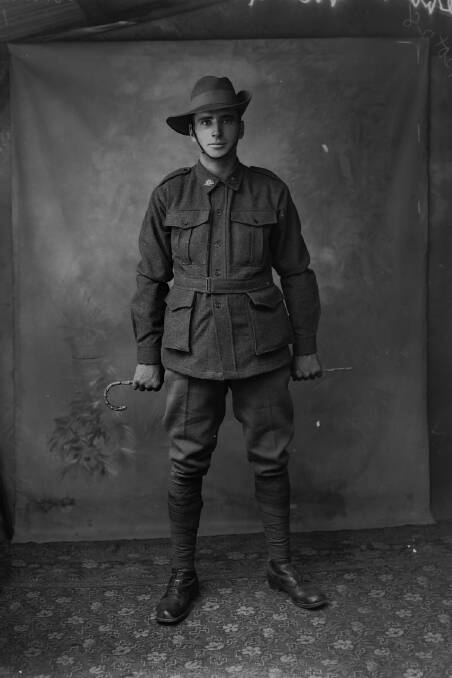 Soldier McGlashan poses for the camera in March 1916.