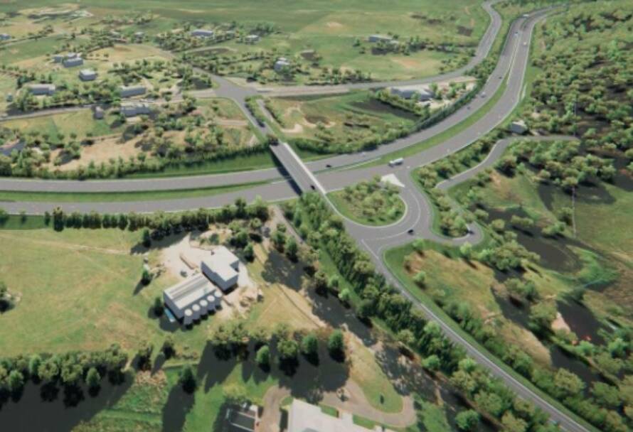Part of the latest design for the Coxs River Road section of the Great Western Highway upgrade.