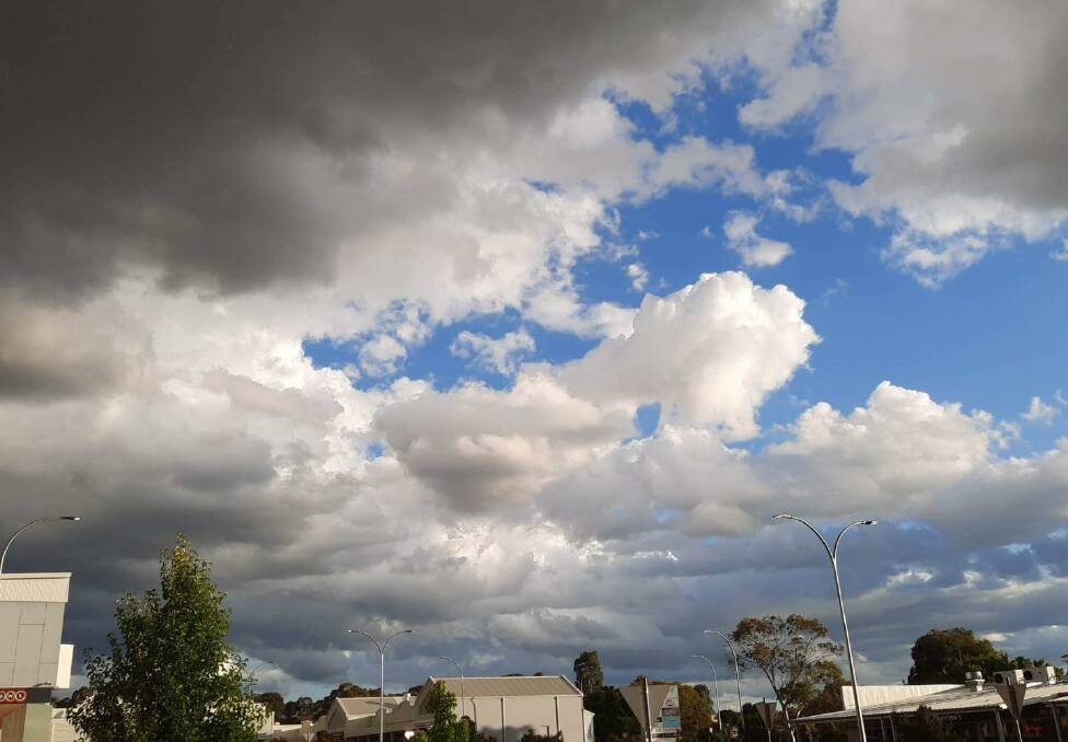 Clouds over Westpoint Shopping Centre. 