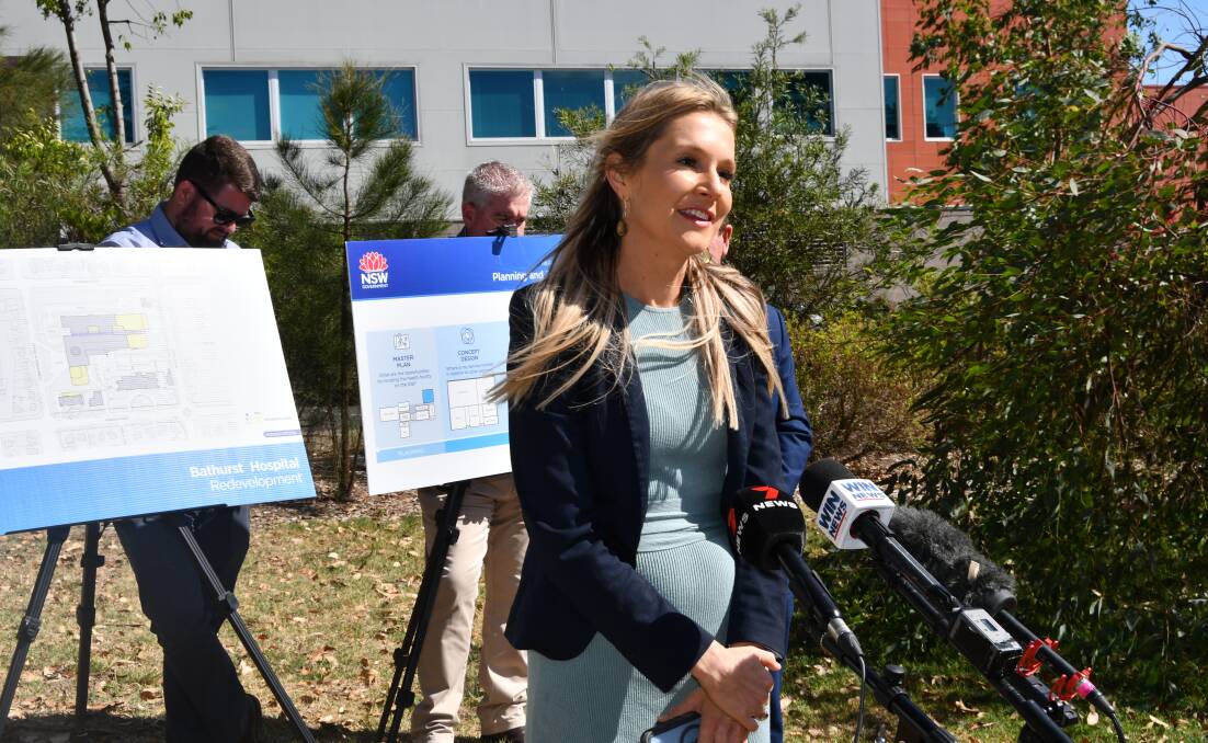 Western NSW Local Health District director of health intelligence and planning Maryanne Hawthorn discusses the Bathurst Hospital redevelopment masterplan during its unveiling in February. Picture by Rachel Chamberlain