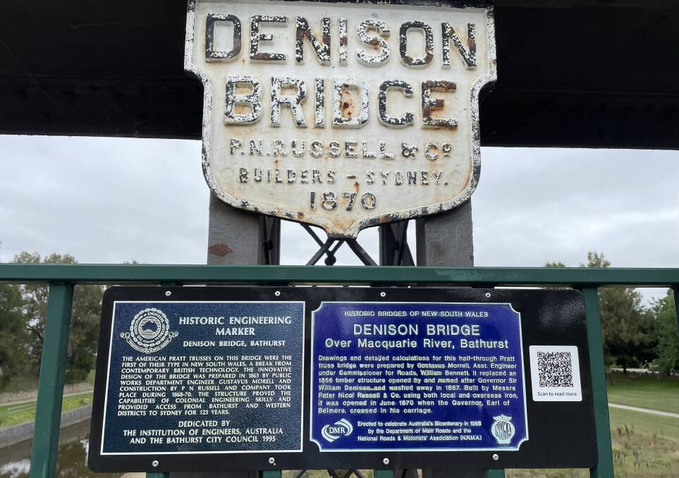 Seen the new plaques on our historic bridge? Make it a date at the Denison
