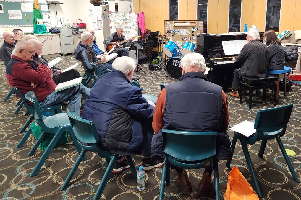 The Macquarie Male Singers choir rehearses almost every Tuesday night of the year.