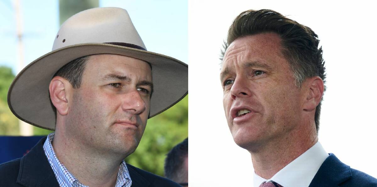 Minister for Regional Transport and Roads Sam Farraway (left) and NSW Opposition leader Chris Minns (picture from Getty Images).