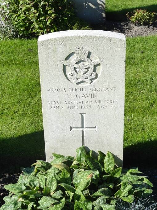 Howard Gavin's grave in the Netherlands.