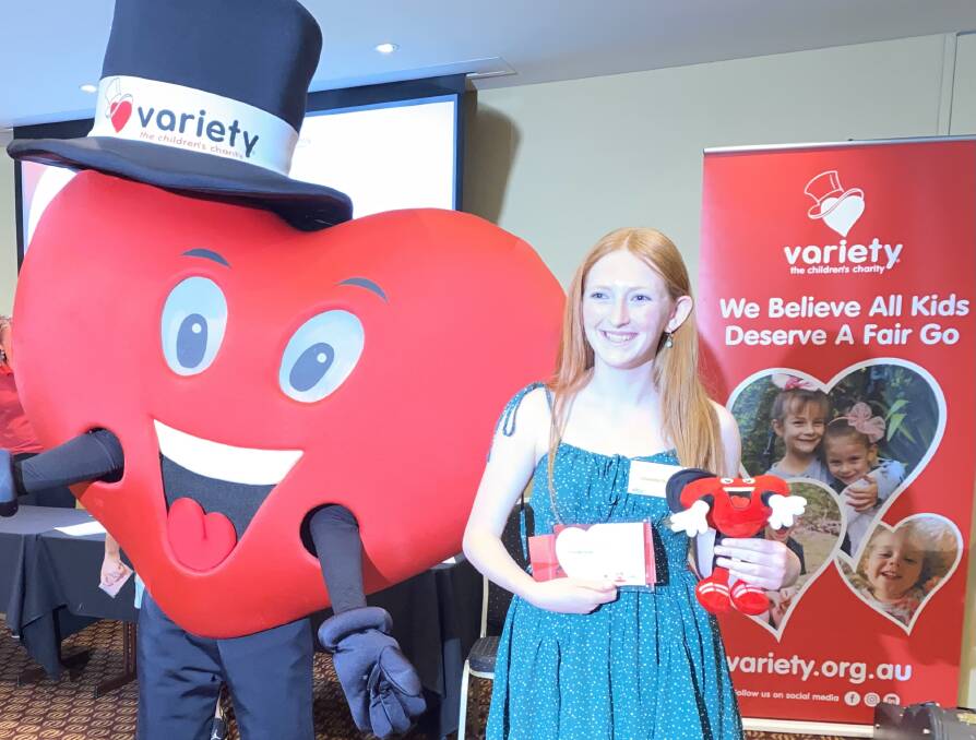 Charlotte Taylor has received a Variety Heart Scholarship. Picture supplied.