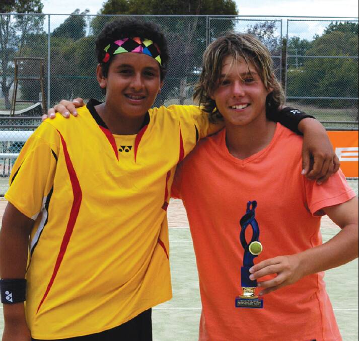 Nick Kyrgios and Jay Andrijic won the under 16s boys doubles together at the Bathurst Junior Open in 2009.