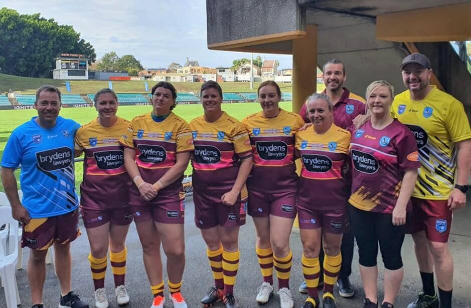 Bathurst-based sergeant Marita Shoulders, fourth from left, will again line up for the NSW Police NSW Country side in 2023. She'll play at Carrington Park on Wednesday.