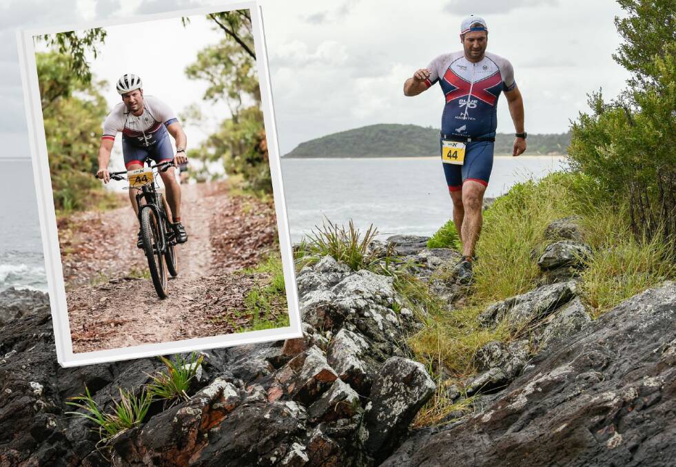 NEW CHALLENGE: Bathurst's Gavin Borg tackled a trail run and mountain bike as part of the Cross Tri State Championships. Photos: ANDREW PLANT, TERRY CUNNINGHAM