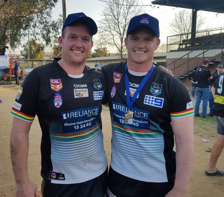 Brothers Brent and Blake Seager won the Group 10 premier league grand final together in 2018.