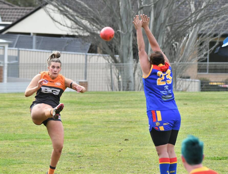 Olivia Johnston is the leading AFL Central West women's goal kicker for