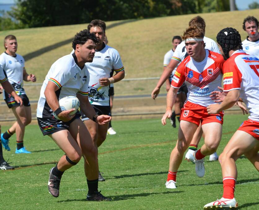 Centre Mick Latu was one of the standouts for Bathurst Panthers at the pre-season knockout. Picture by Anya Whitelaw