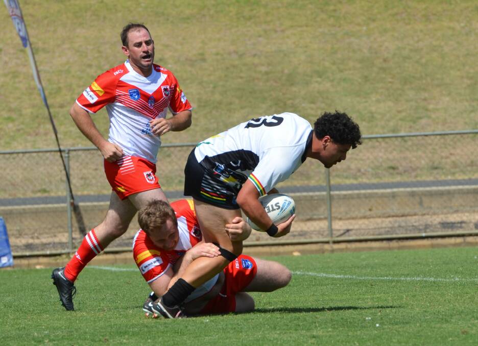 Bathurst Panthers' run at the knockout included a 12-all draw against the Mudgee Dragons. Picture Anya Whitelaw