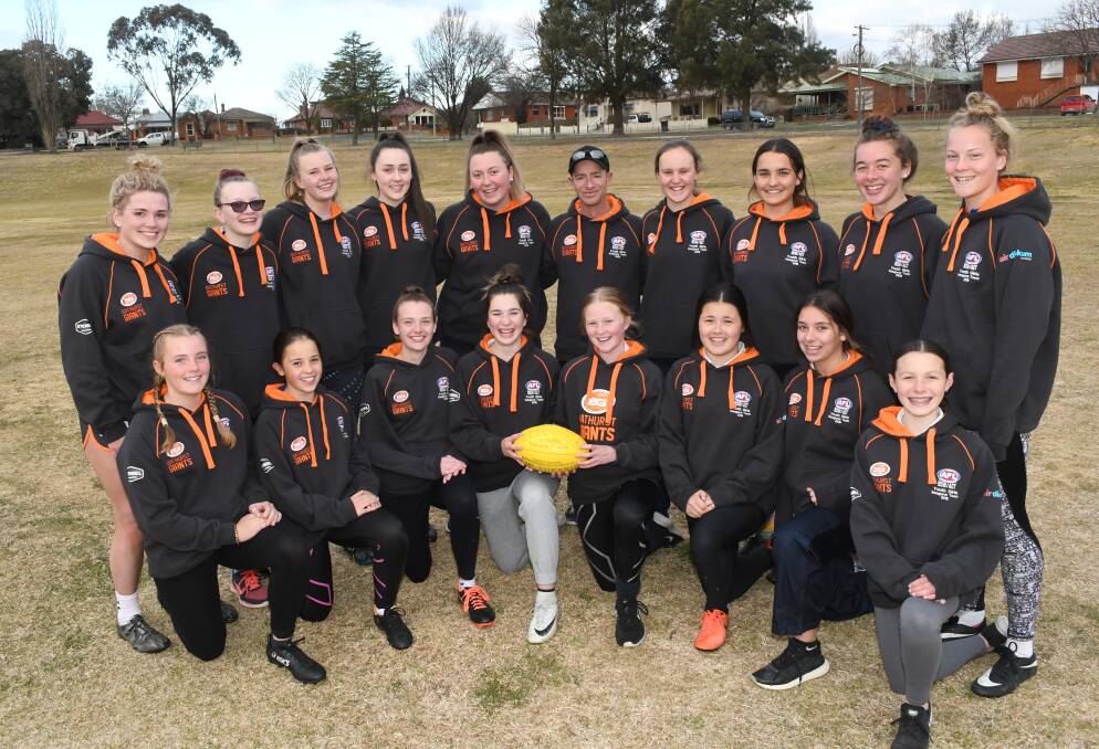 Steve Mann coached this Bathurst Giants' inaugural youth girls side in 2018 and is now getting a shot at guiding the women's AFL Central West team.