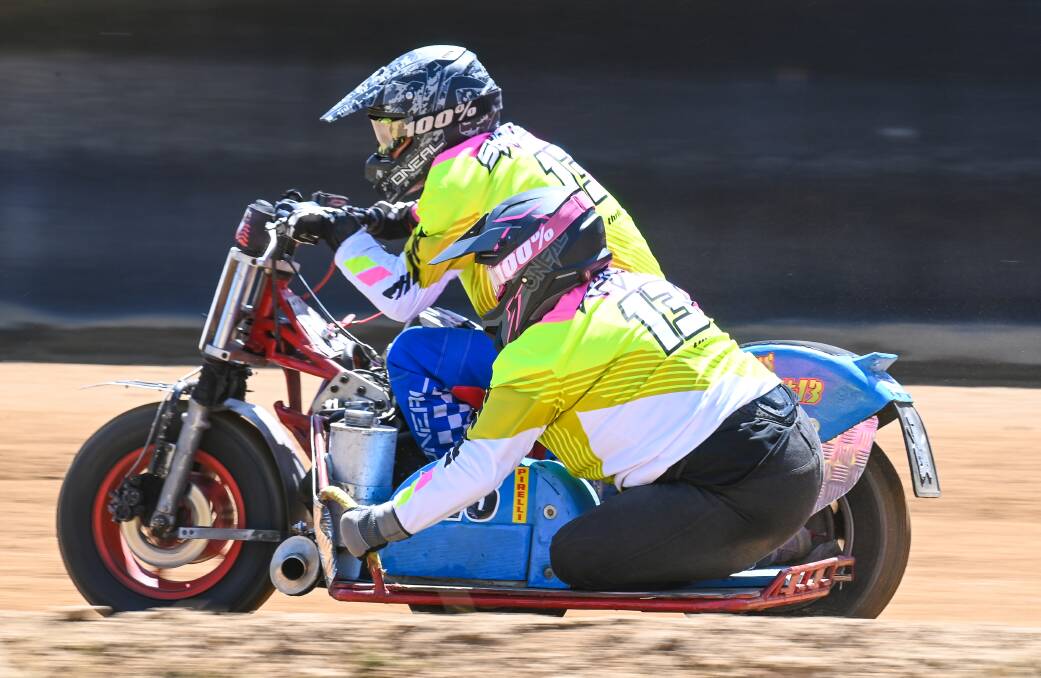 Sean Griffiths' return to racing included a fourth placing at the Victorian Dirt Track Championships. Picture by Colin Rosewarne's Photography