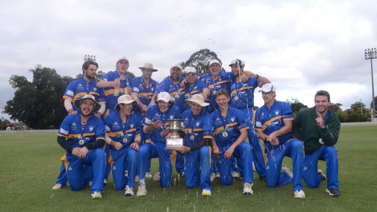 The St Pat's Old Boys side was all smiles after winning the BOIDC grand final last summer and the team could be part of a new Western Zone club knockout in 2022-23. Picture by Riley Krause