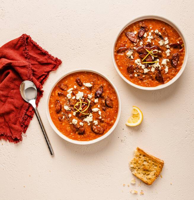 Chorizo and lentil soup. Picture by Melissa Darr
