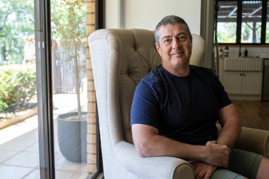 Paul Linehan, who attends men's fitness and mental health group Talk and Move, pictured in his Dubbo home. Picture by Belinda Soole