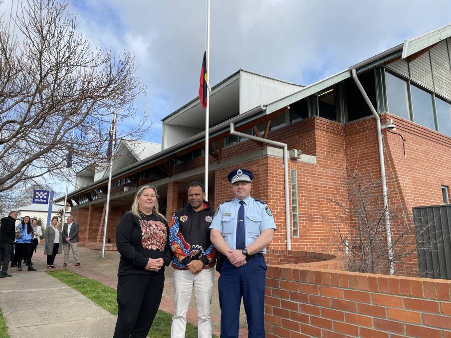 Aboriginal Flag raised at police station