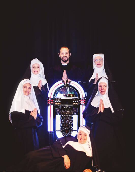 CAST: Cast members from Nunsense, which is live on stage at Keystone this Saturday night.