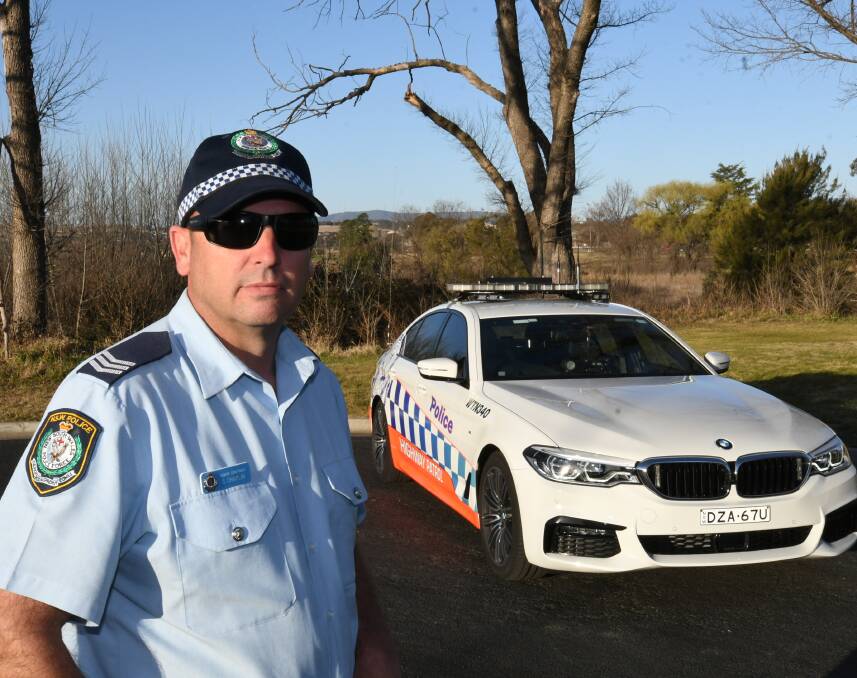Acting Sergeant Steve Chaplin says police patrol Mount Panorama regularly. File picture.