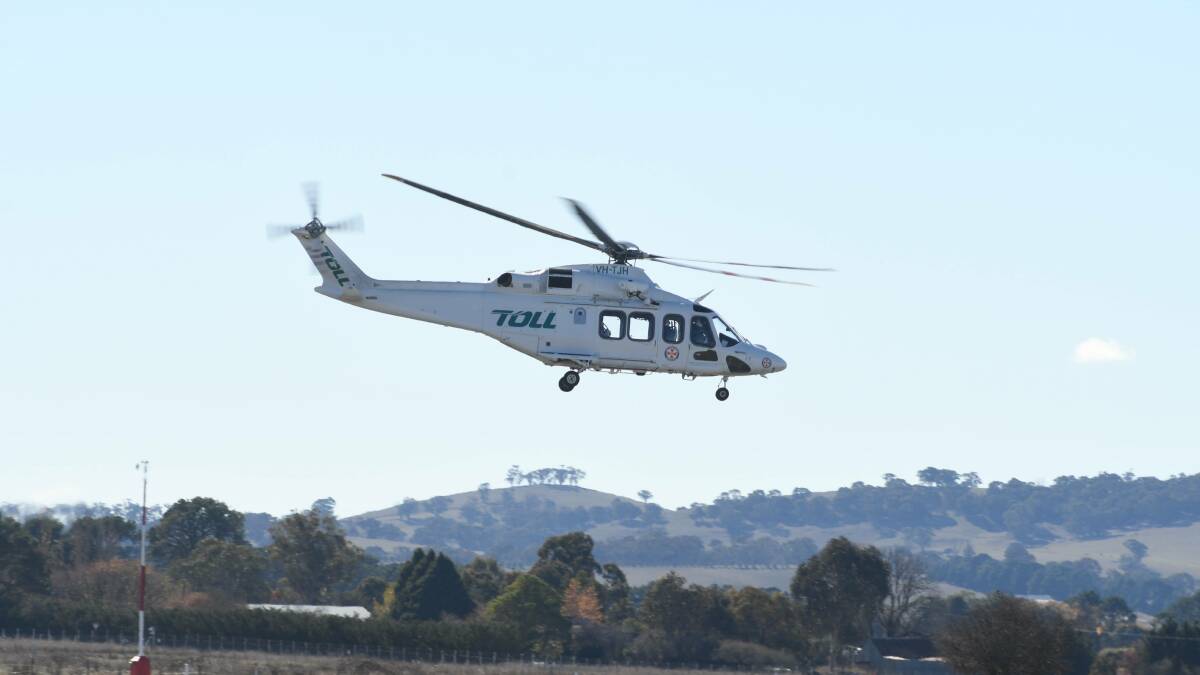 A Toll helicopter. File picture