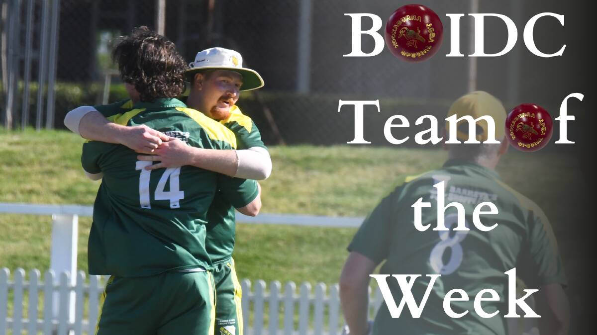 Rory Daburger and Ben Orme embrace after the latter picked up a wicket in CYMS' match against City Colts. Picture by Jude Keogh