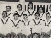 St Pat's premiership winner Ray 'Shorty' Noonan (bottom row, centre) recently died at the age of 77. Picture supplied.