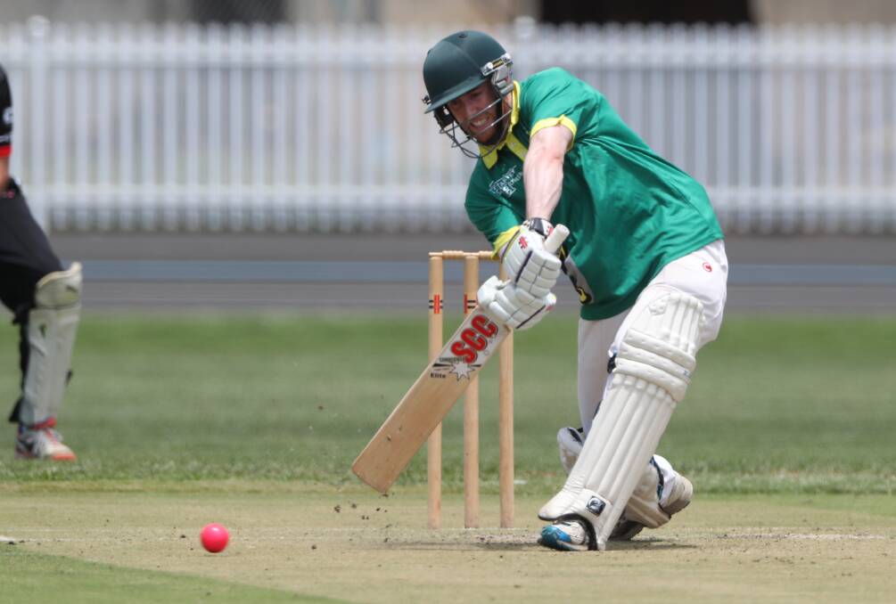 CHASE IS ON: A fully fit Blake Aubin will make a difference for Centennials Bulls as they chase a top four place this Bathurst Orange Inter District Cricket season. Photo: PHIL BLATCH