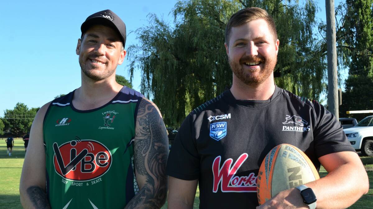Michael Wicks (left) was happy with what Panthers showed over their three games. Tyson Chapple (right) picked up an injury. Picture by Anya Whitelaw.