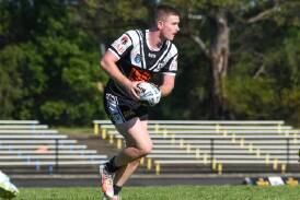 Tyler Colley pictured in his NSW Cup debut for the Western Suburbs Magpies. Picture by Shot of Guac Photography